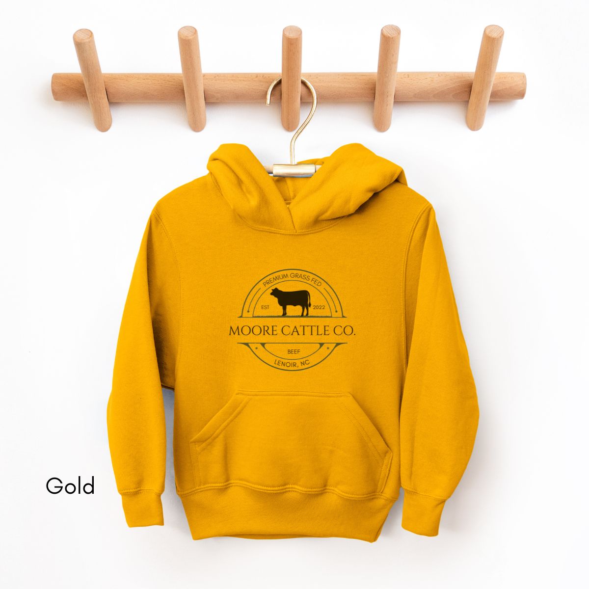 Custom Cattle Farm Ranch YOUTH/KIDS Heavy Blend Hooded Sweatshirt Personalized gift for Cattle farmers Local Beef Dealer Hoodie Farmer's Market Shirt