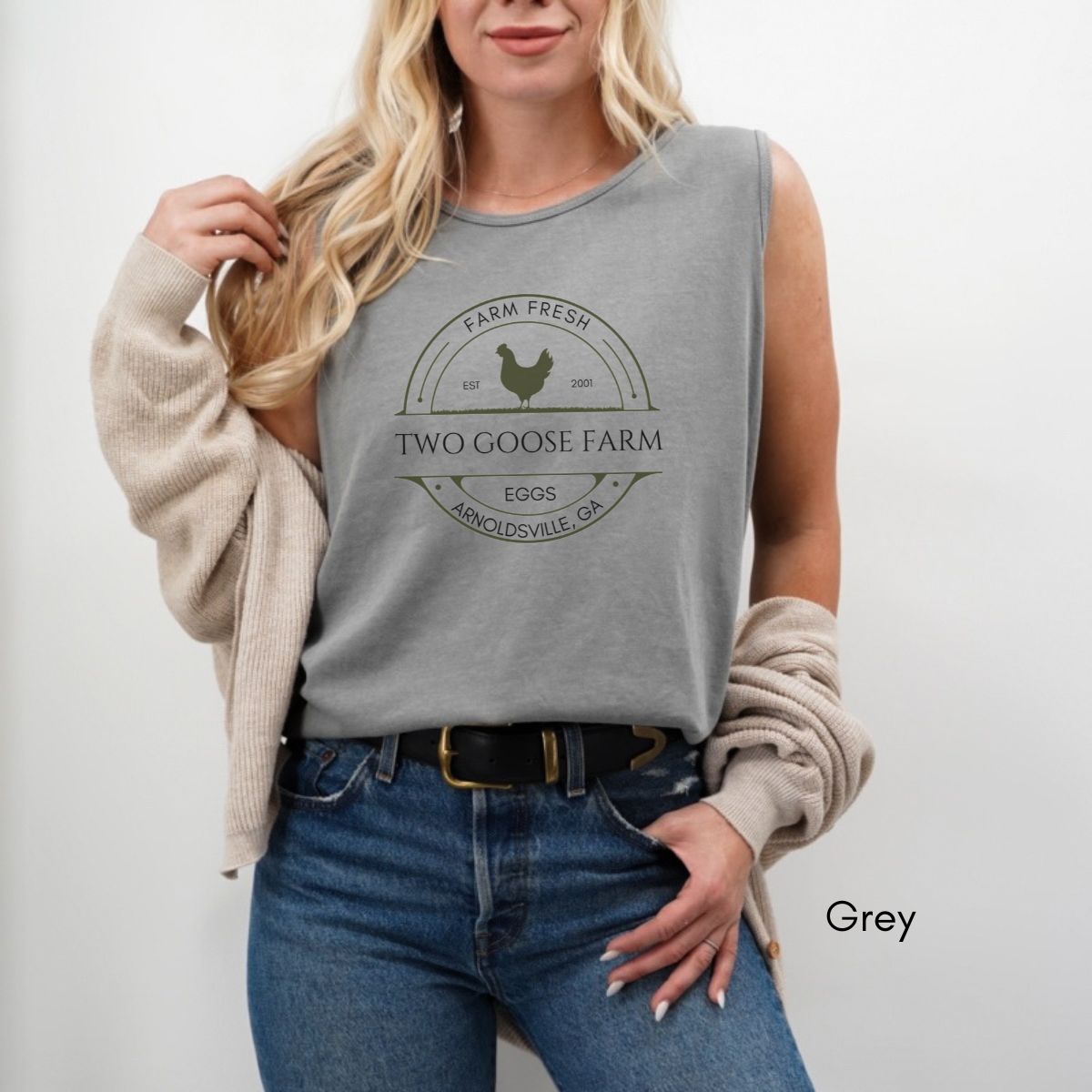 Custom Egg Farm Tank Top | Local Egg Dealer Shirt | Personalized Chicken Farm Tank | Gifts for Farmers | Homestead Shirt Unisex Garmet Dyed