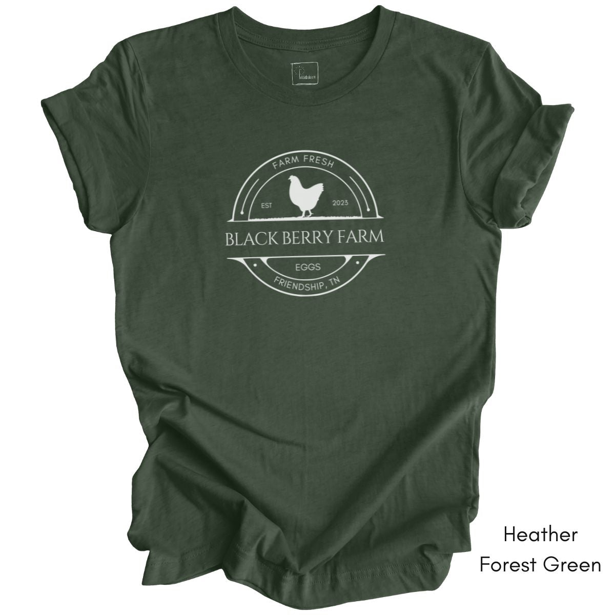 Custom Egg Farm Unisex Jersy Light Weight Tee Dark Colors