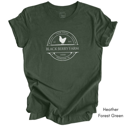 Custom Egg Farm Unisex Jersy Light Weight Tee Dark Colors
