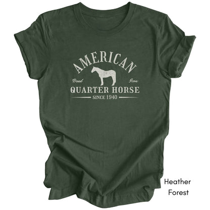 American Quarter Horse Light Weight Unisex Jersey T-shirt Dark Colors