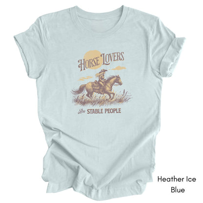Horse Lovers are Stable People Light Weight Jersey Tee