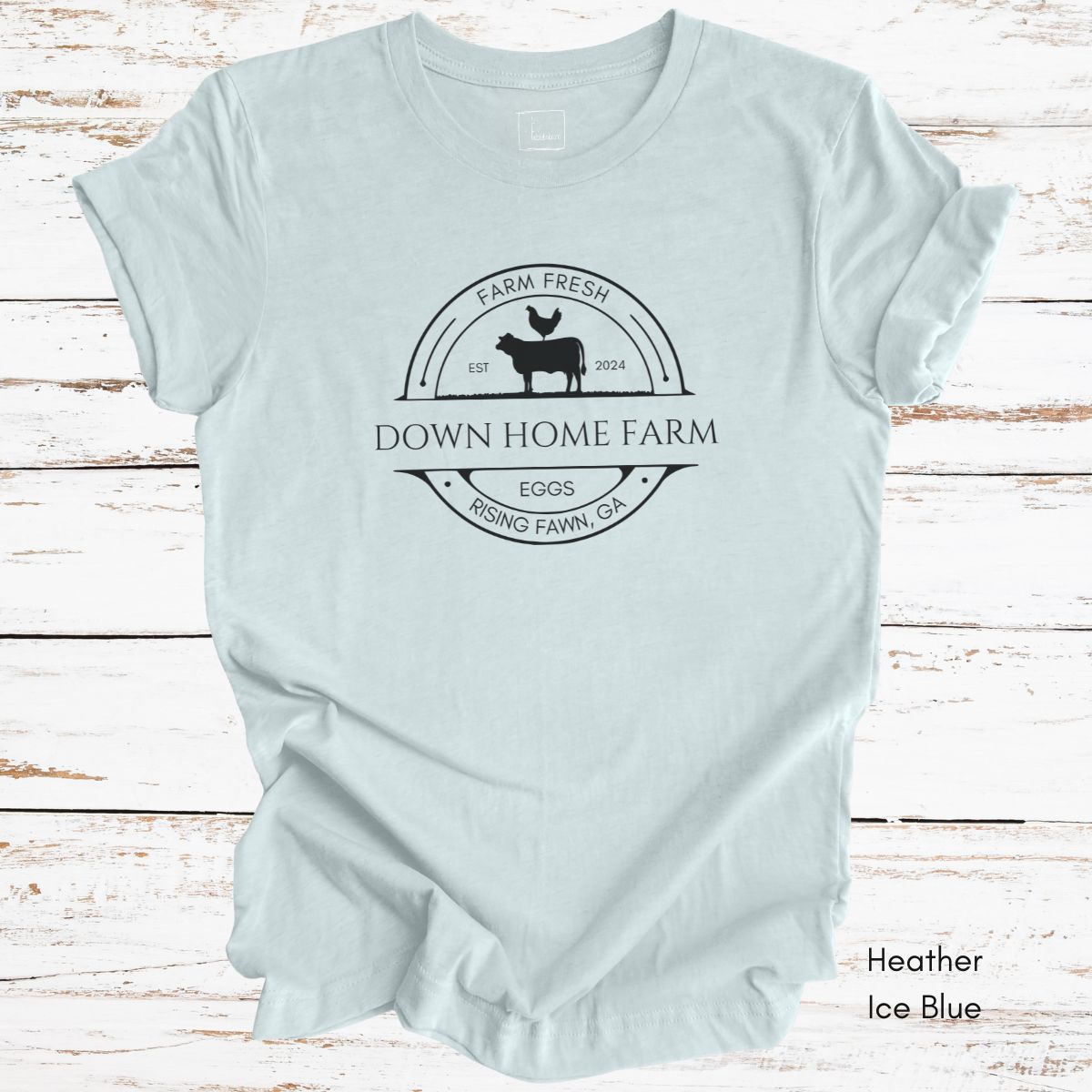 CUSTOM  Egg/Cattle Farm Light Weight Unisex Jersey T-shirt