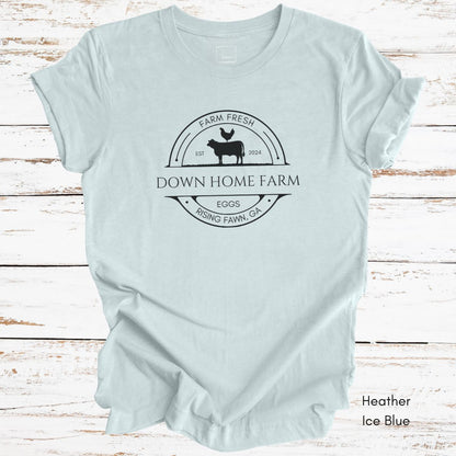 CUSTOM  Egg/Cattle Farm Light Weight Unisex Jersey T-shirt