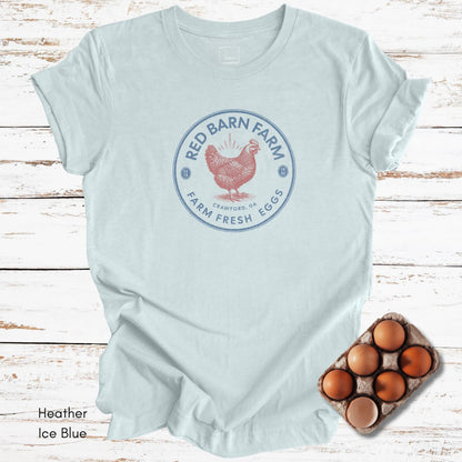 Custom Patriotic Style Egg Farm Light Weight Unisex Jersey T-shirt