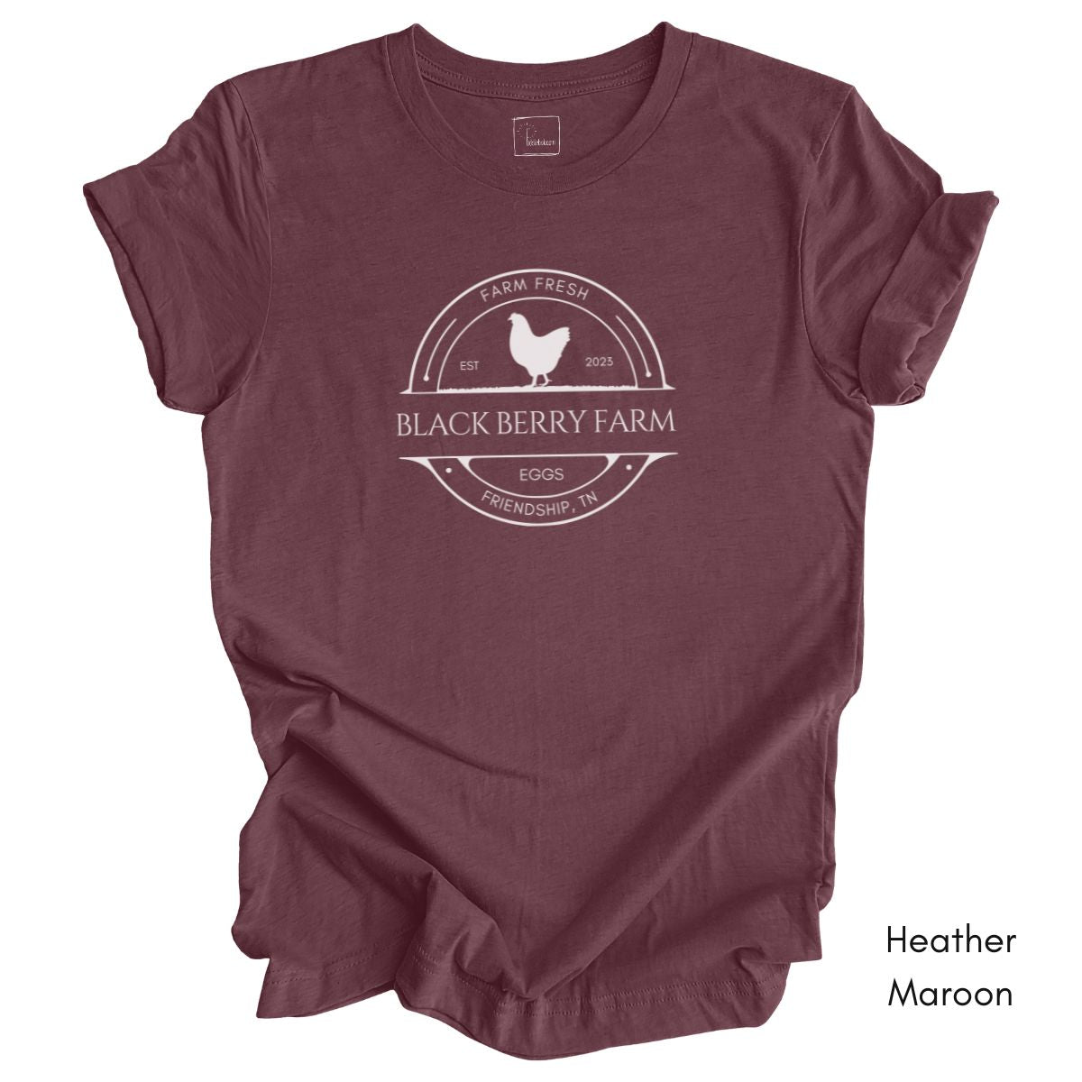 Custom Egg Farm Unisex Jersy Light Weight Tee Dark Colors