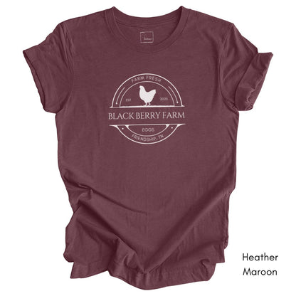 Custom Egg Farm Unisex Jersy Light Weight Tee Dark Colors