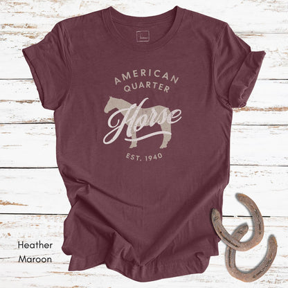 American Quarter Horse Light Weight Unisex Jersey T-shirt