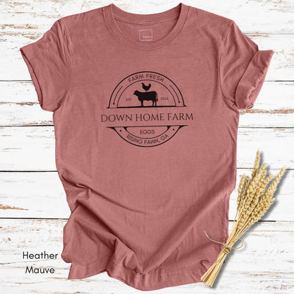 CUSTOM  Egg/Cattle Farm Light Weight Unisex Jersey T-shirt