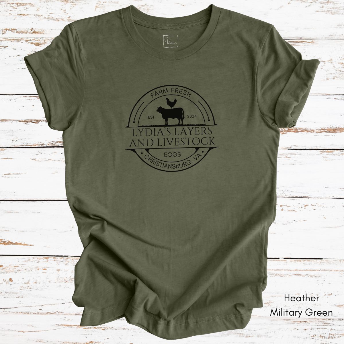 CUSTOM  Egg/Cattle Farm Light Weight Unisex Jersey T-shirt