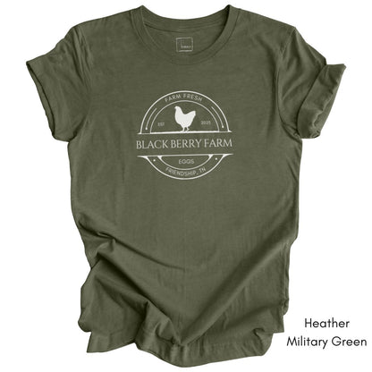 Custom Egg Farm Unisex Jersy Light Weight Tee Dark Colors