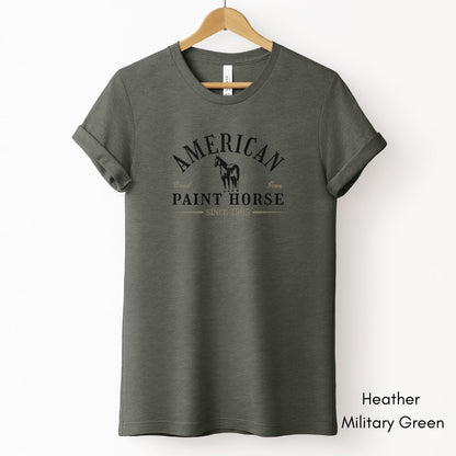 American Paint Horse Tee | Horse Lover Short Sleeve Tee | Equestrian T-shirt | Gift for Paint Horse Lover | Horse Breed Tshirt