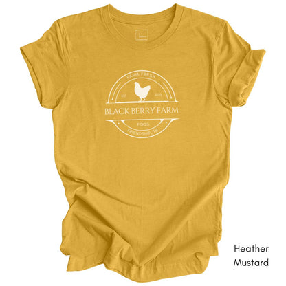 Custom Egg Farm Unisex Jersy Light Weight Tee Dark Colors