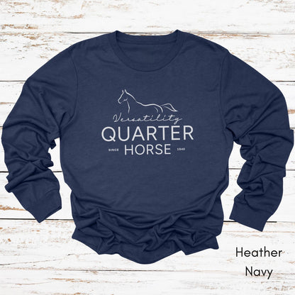 American Quarter Horse Versatility Long Sleeve Unisex T-shirt
