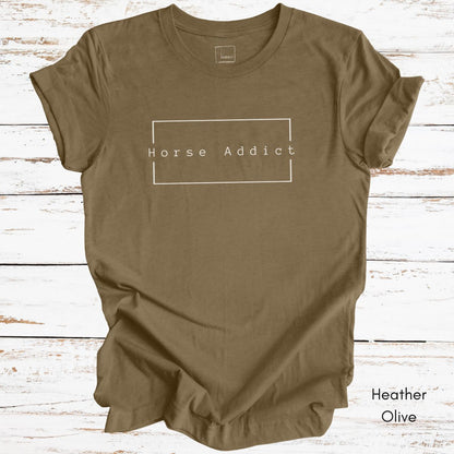 Horse Addict Unisex Jersey Light Weight T-shirt