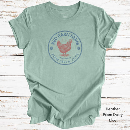 Custom Patriotic Style Egg Farm Light Weight Unisex Jersey T-shirt