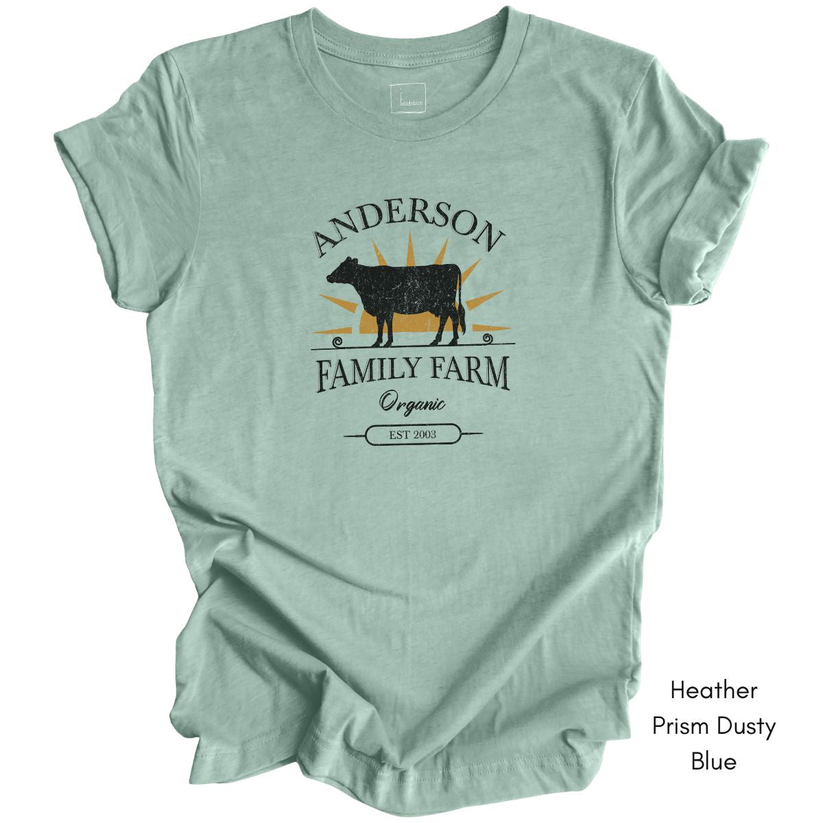 Custom Family Farm tee -  Dairy Farmer T-shirt, Personalized Farm Gift , Homesteading Tshirt,  Farmer's Market Tee, Dairy Cow Shirt