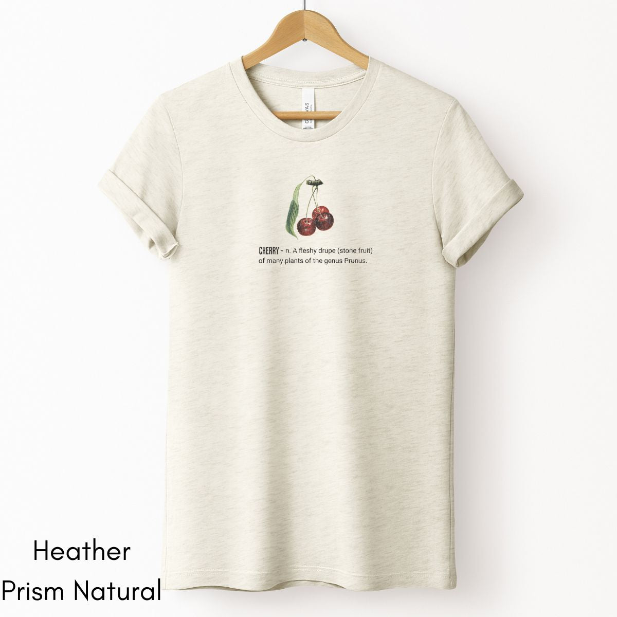 Cherry Tee | Unisex Jersey Short Sleeve Tee | Nature Lover Gift | Fruit Tshirt | Pomologist T-shirt | Botany Tshirt | Horticulturist Gift