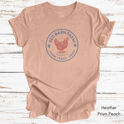 Custom Patriotic Style Egg Farm Light Weight Unisex Jersey T-shirt
