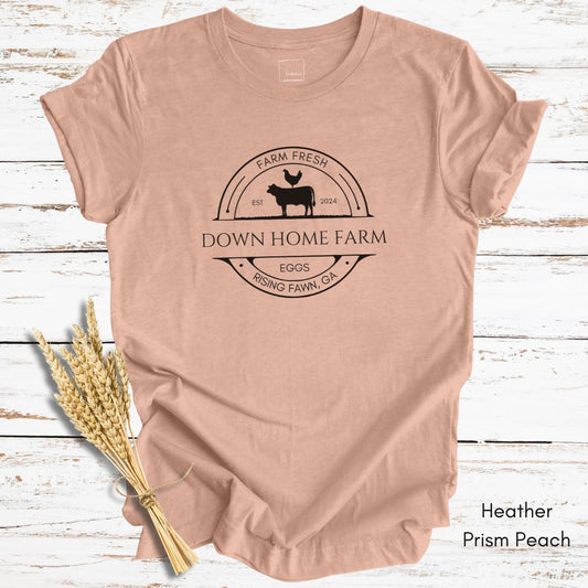 CUSTOM  Egg/Cattle Farm Light Weight Unisex Jersey T-shirt
