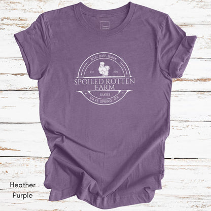 CUSTOM  Silkie Chicken Farm Light Weight Unisex Jersey T-shirt