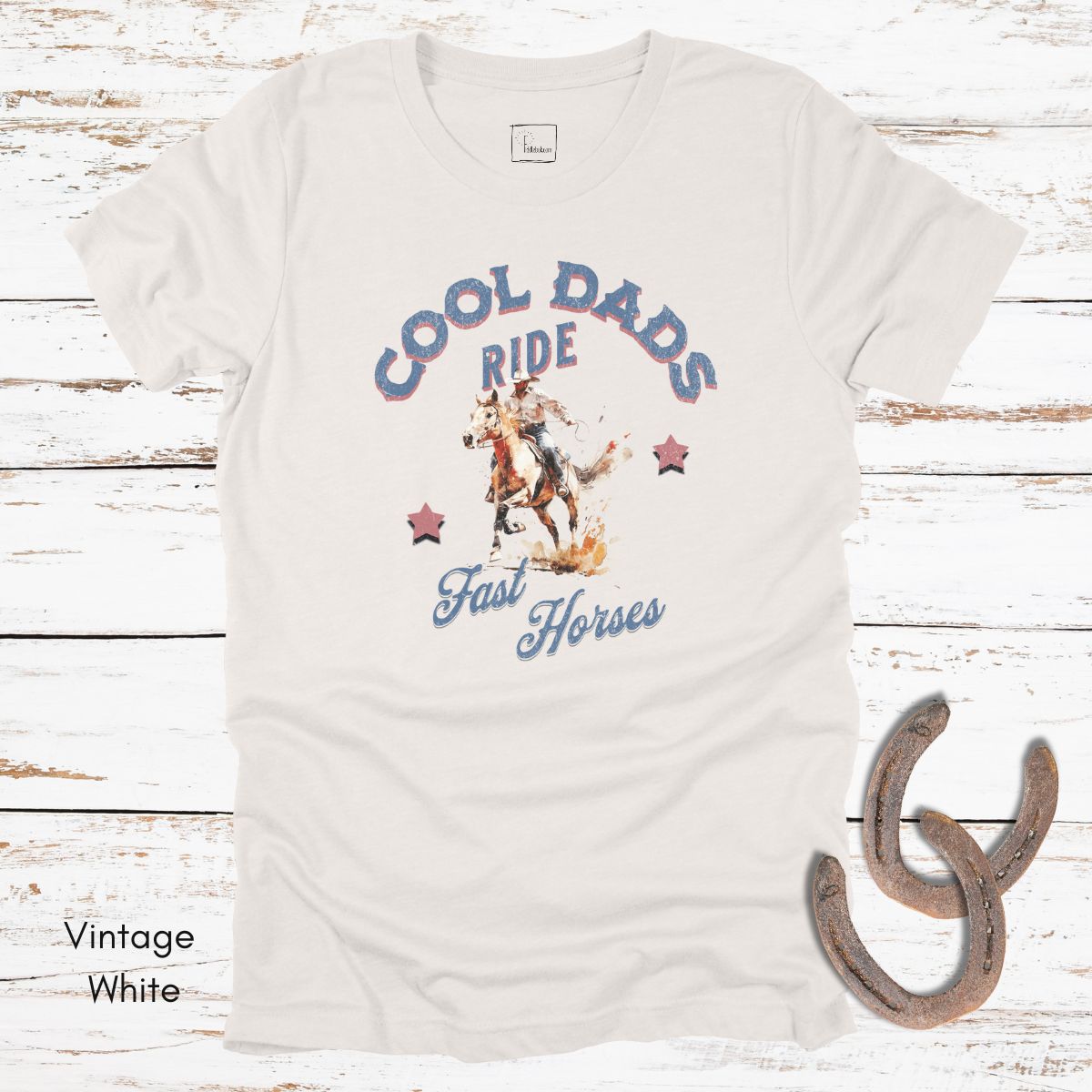 Cool Dads Ride Fast Horses T-shirt Jersey Light Weight Tee | Gift for Horse Loving Dads | Cowboy Tshirt | Western T-shirt
