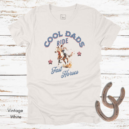 Cool Dads Ride Fast Horses - Jersey Light Weight T-shirt