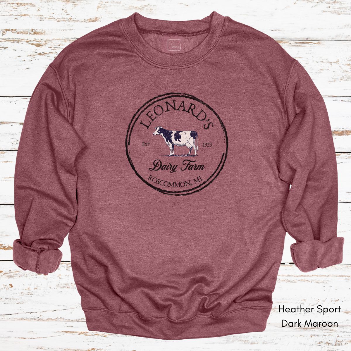Custom Dairy Farm Unisex Crewneck Sweatshirt