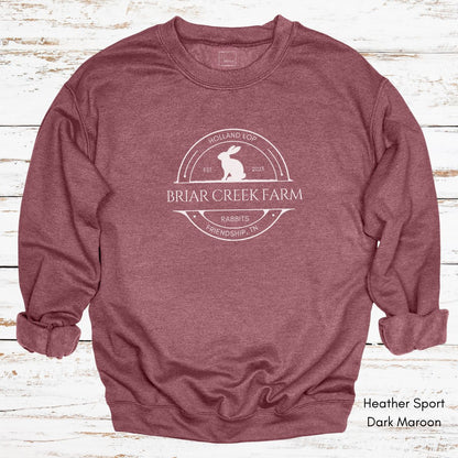 Custom Rabbit Farm Unisex Crewneck Sweatshirt