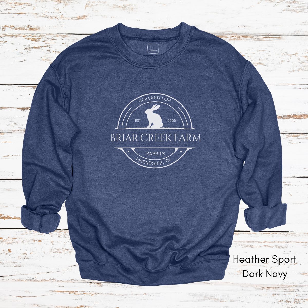 Custom Rabbit Farm Unisex Crewneck Sweatshirt