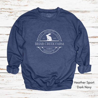 Custom Rabbit Farm Unisex Crewneck Sweatshirt
