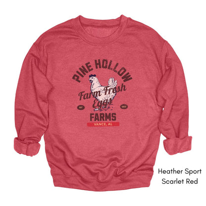 Custom Egg farm Crewneck Vintage Style Sweatshirt