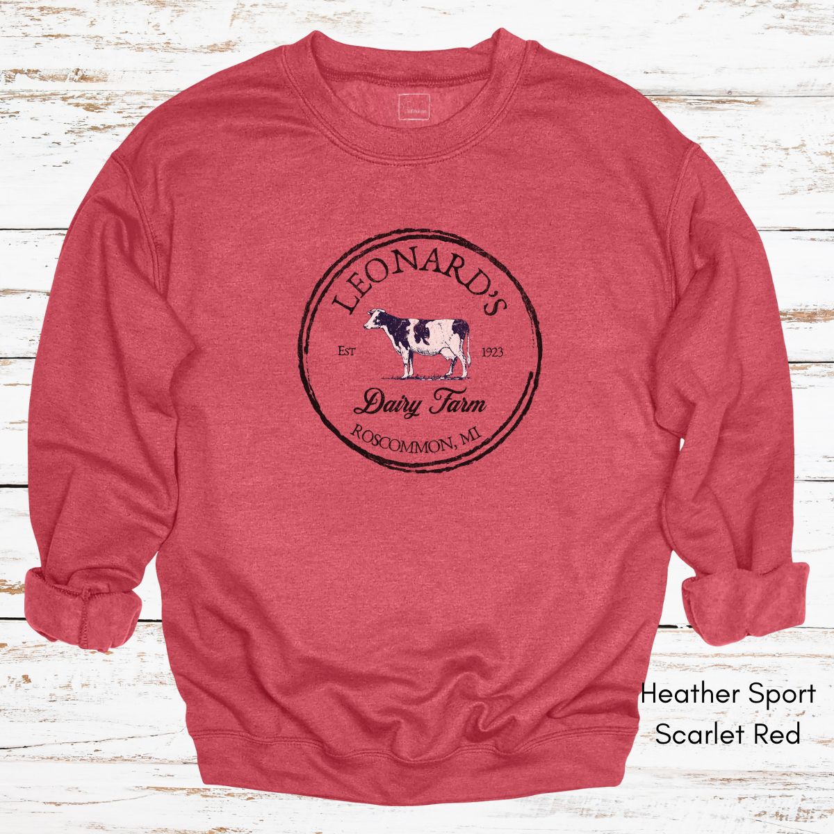 Custom Dairy Farm Unisex Crewneck Sweatshirt