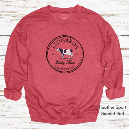 Custom Dairy Farm Unisex Crewneck Sweatshirt