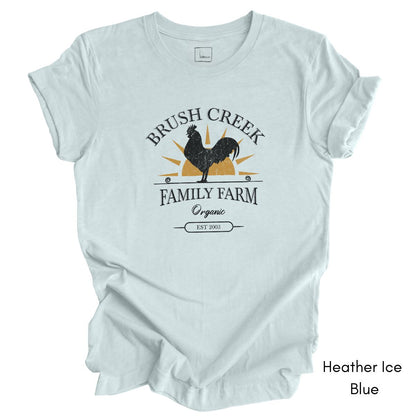 Custom Family Farm Chicken Rooster Unisex Jersey Light Weight T-shirt
