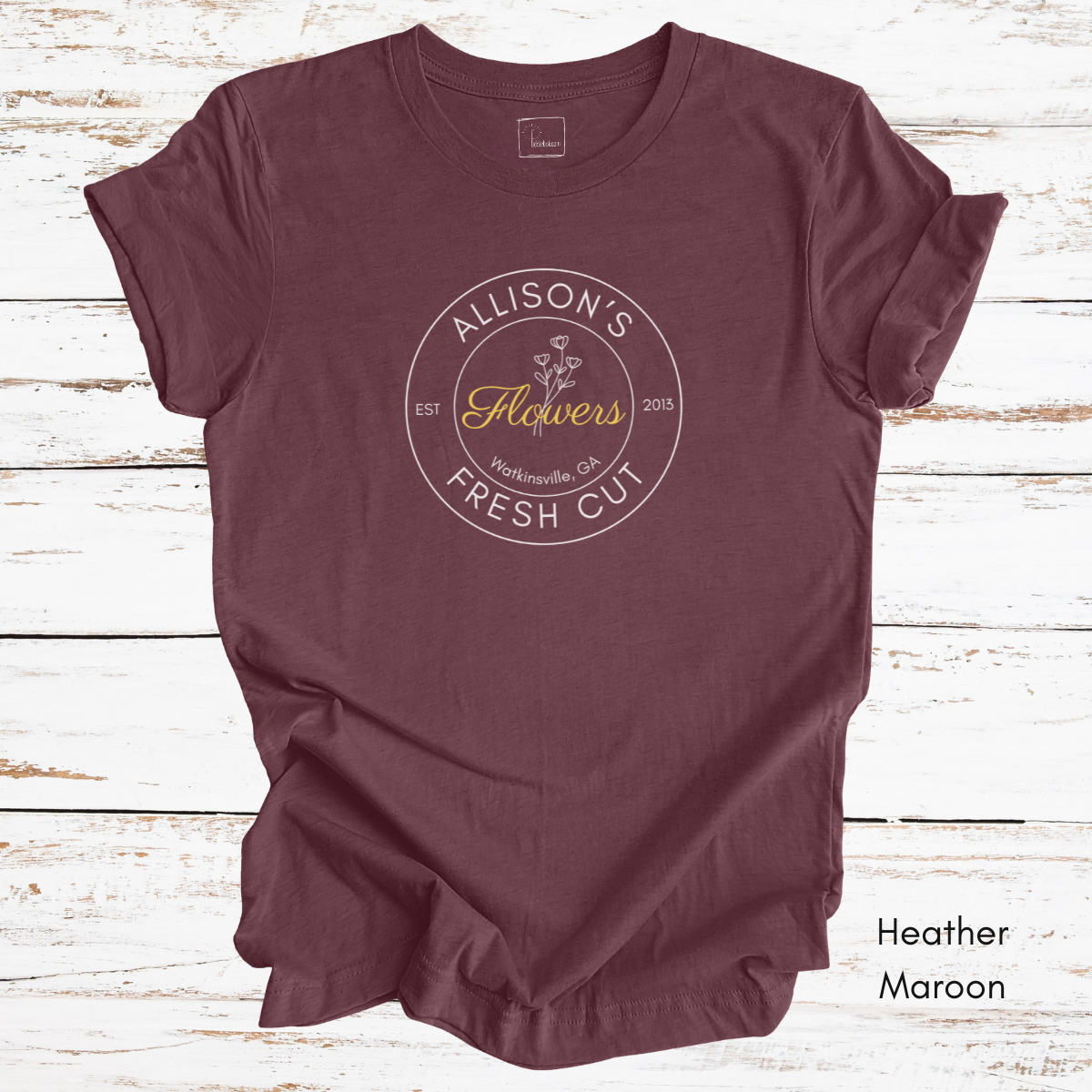 Custom Fresh Cut Flower Farm Light Weight Jersey T-shirt