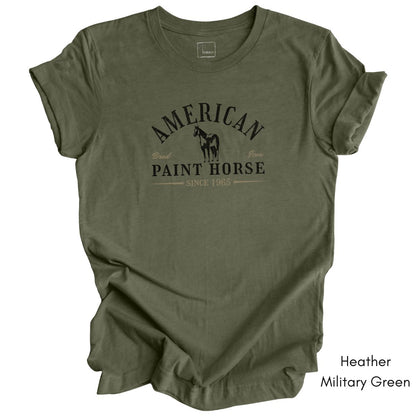 American Paint Horse Tee | Horse Lover Short Sleeve Tee | Equestrian T-shirt | Gift for Paint Horse Lover | Horse Breed Tshirt