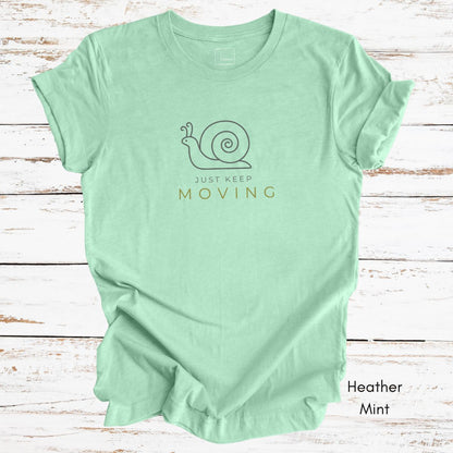 Just Keep Moving Light Weight Jersey T-shirt