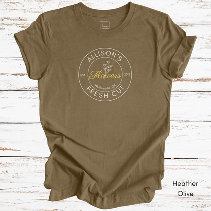Custom Fresh Cut Flower Farm Light Weight Jersey T-shirt