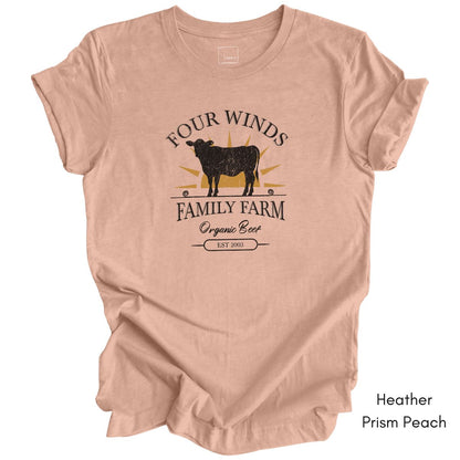 Custom Family Farm Beef Cow T-shirt
