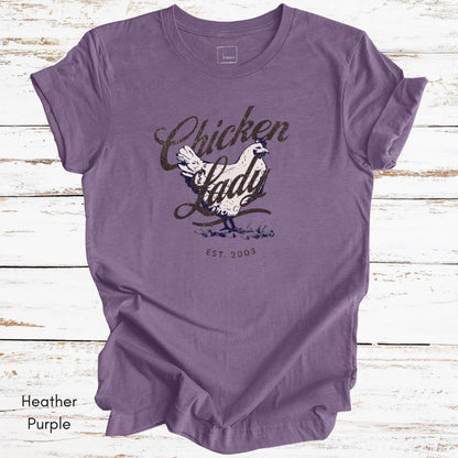 Chicken Lady Jersey Light Weight T-shirt