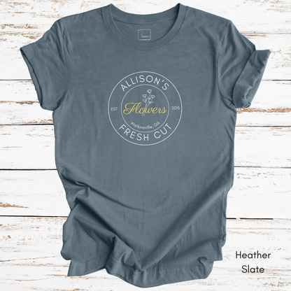 Custom Fresh Cut Flower Farm Light Weight Jersey T-shirt