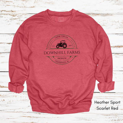Custom Farm Tractor Unisex Crewneck Sweatshirt