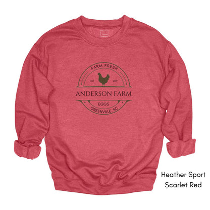 Custom Farm Tractor Unisex Crewneck Sweatshirt
