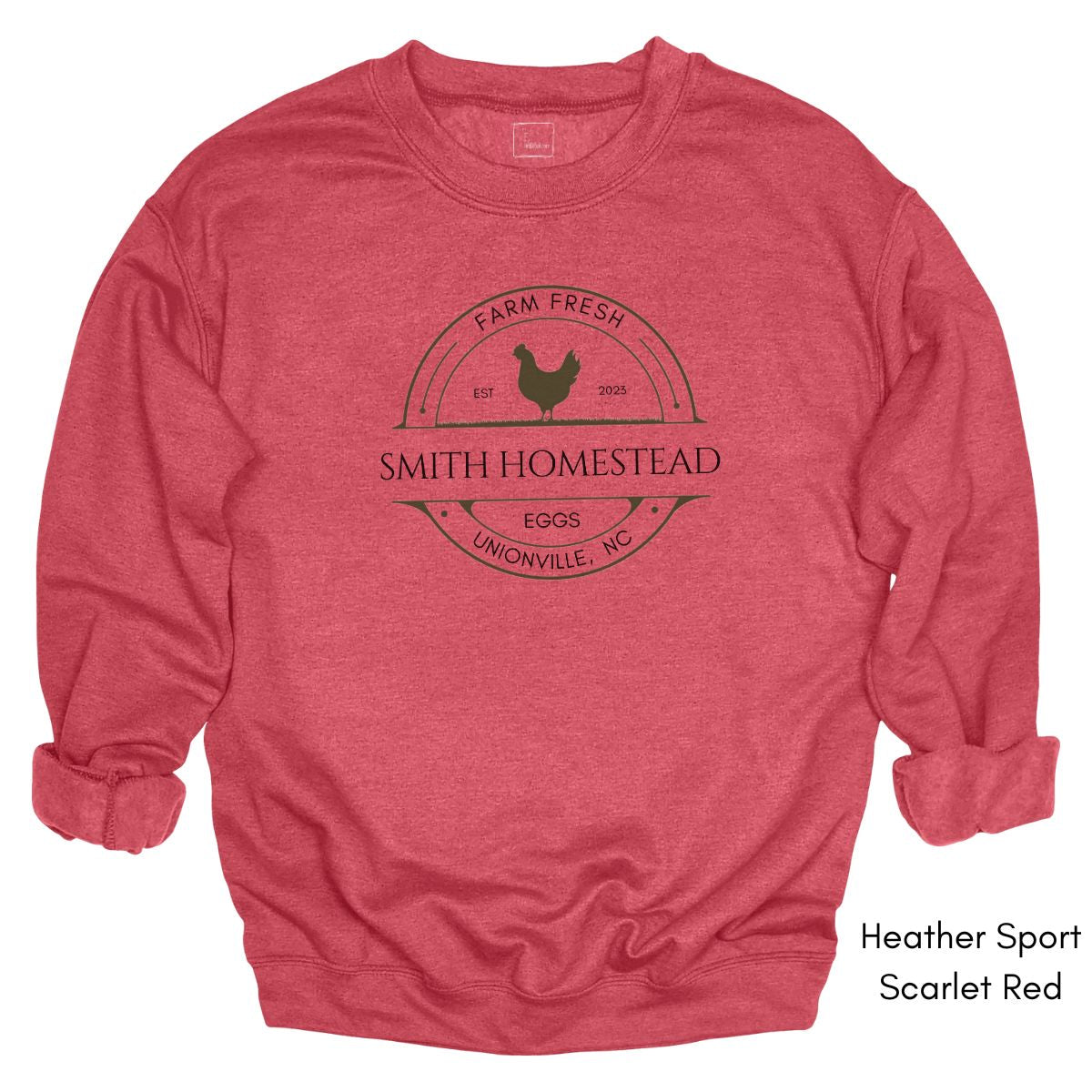 Custom Egg Farm Unisex Crewneck Sweatshirt