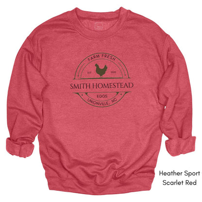 Custom Egg Farm Unisex Crewneck Sweatshirt