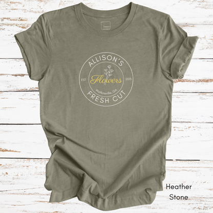Custom Fresh Cut Flower Farm Light Weight Jersey T-shirt