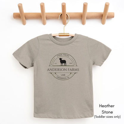 Custom TODDLER Sheep Farm Unisex Tshirt