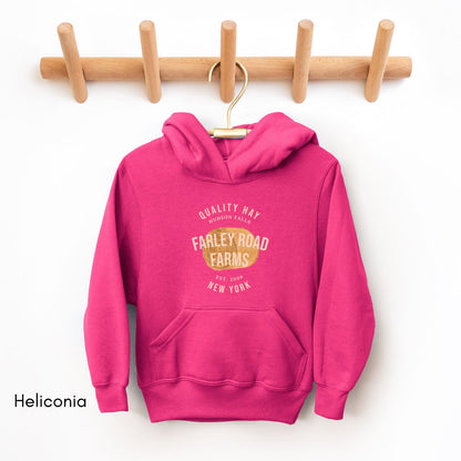 Custom Hay YOUTH/KIDS Heavy Blend Hooded Sweatshirt Personalized Gift for Farmers Family Hay Dealer