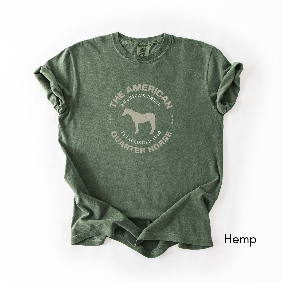 American Quarter Horse Breed Unisex Vintage Style T-shirt, Equestrian Graphic Tee, Horse Lover Gift, Western Lifestyle Tee